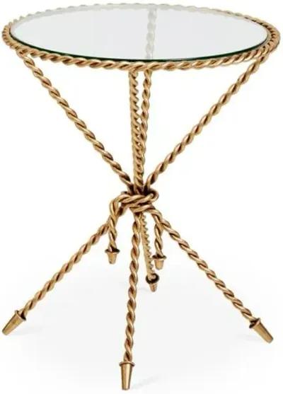 Hyannis Side Table - Antiqued Gold