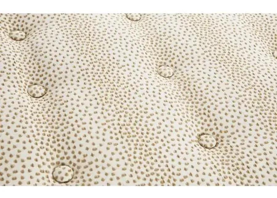 Dalton Pillow-Top Ottoman - Beige Dots