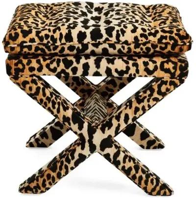 Dalton Pillow-Top Ottoman - Leopard