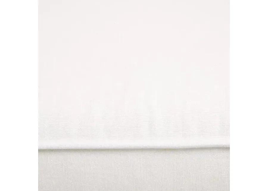 Roslin Right-Facing Skirted Chaise - White Linen - Comfortable, Sturdy, Stylish