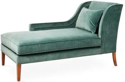 Roslin Left-Facing Chaise - Jade Velvet - Green - Comfortable, Sturdy, Stylish