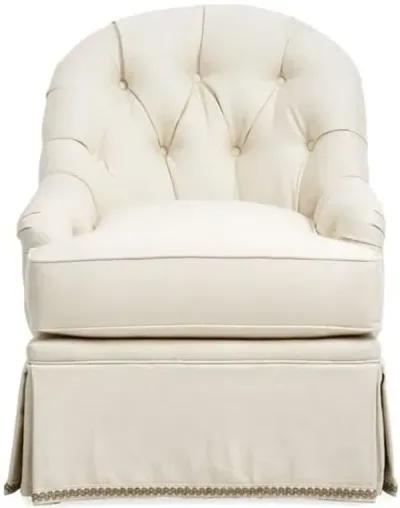 Marlowe Swivel Club Chair - Cream Linen