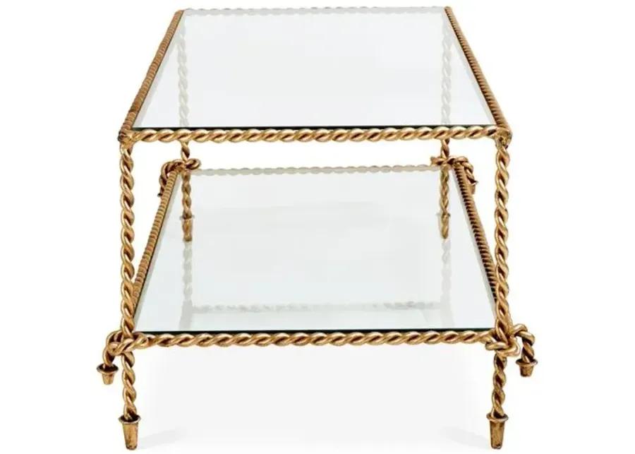 Hyannis Coffee Table - Antiqued Gold