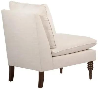 Daphne Linen Slipper Chair - Ivory