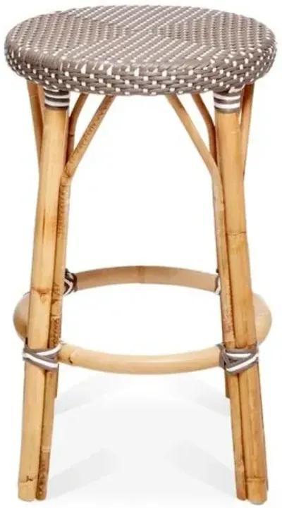 Simone Counter Stool - Cappuccino/White - Sika Design