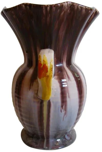 American Pottery Double-Handled Vase - The Emporium Ltd. - Black