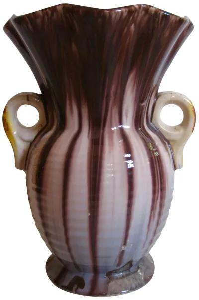 American Pottery Double-Handled Vase - The Emporium Ltd. - Black