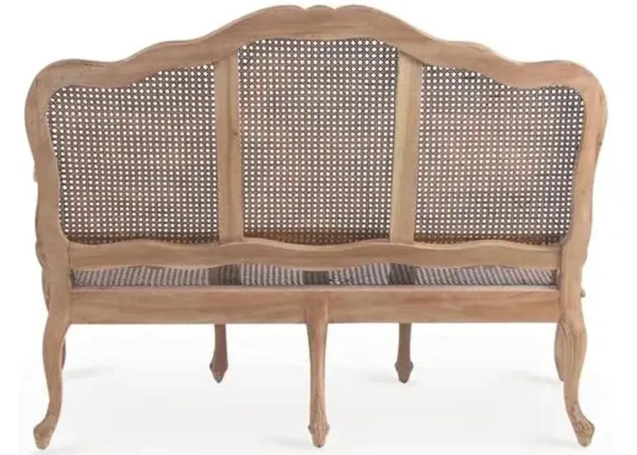 Cane Three-Seat Sofa - Natural - Handcrafted