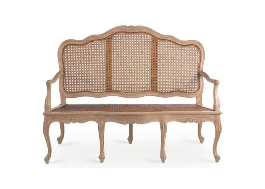 Cane Three-Seat Sofa - Natural - Handcrafted