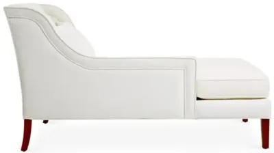 Roslin Left-Facing Chaise - White Linen - Comfortable, Sturdy, Stylish