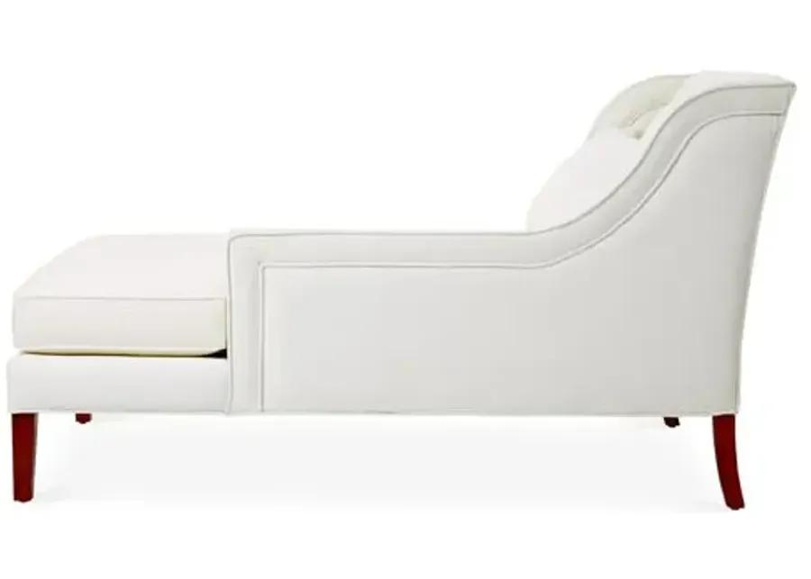 Roslin Right-Facing Chaise - White Linen - Comfortable, Sturdy, Stylish