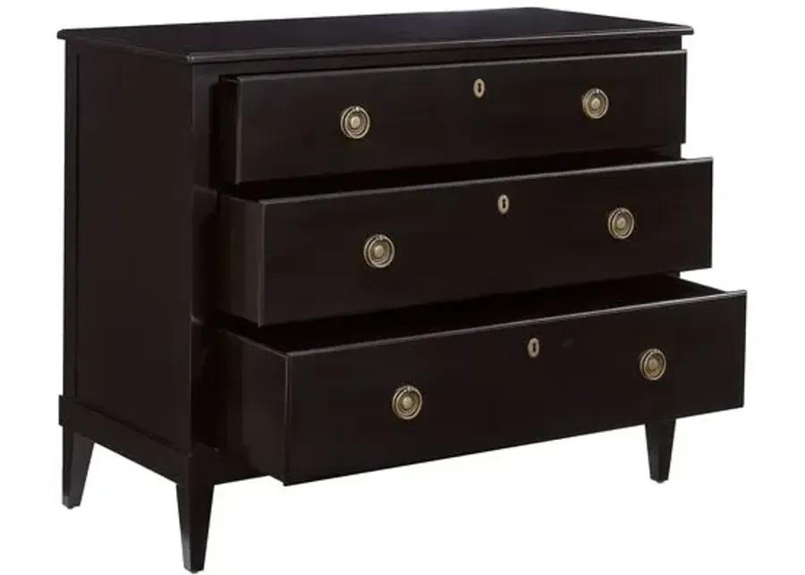 Adams 3-Drawer Dresser - Black