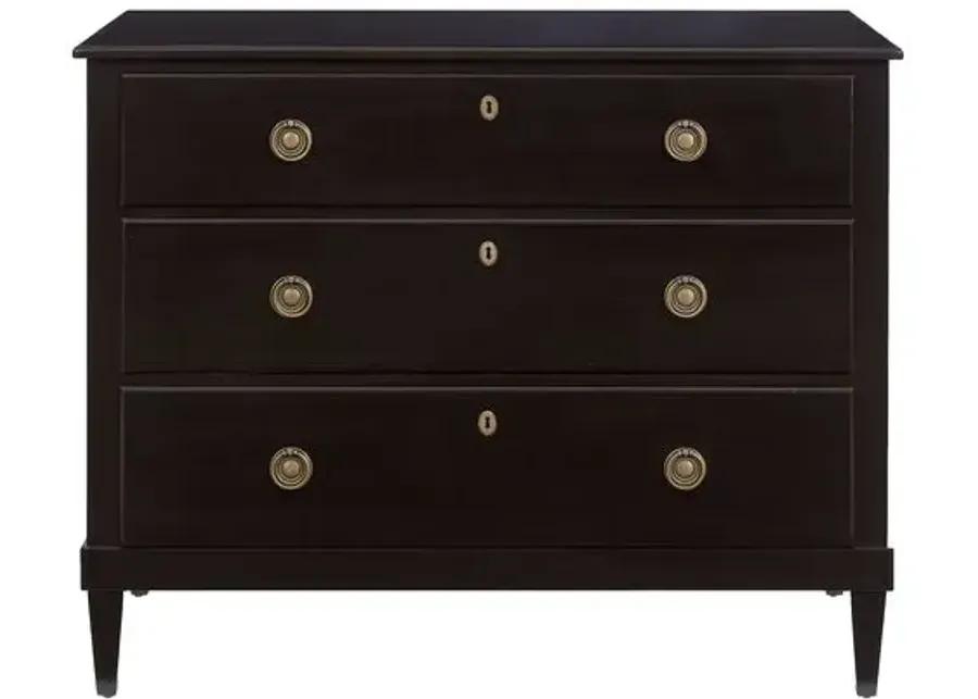 Adams 3-Drawer Dresser - Black