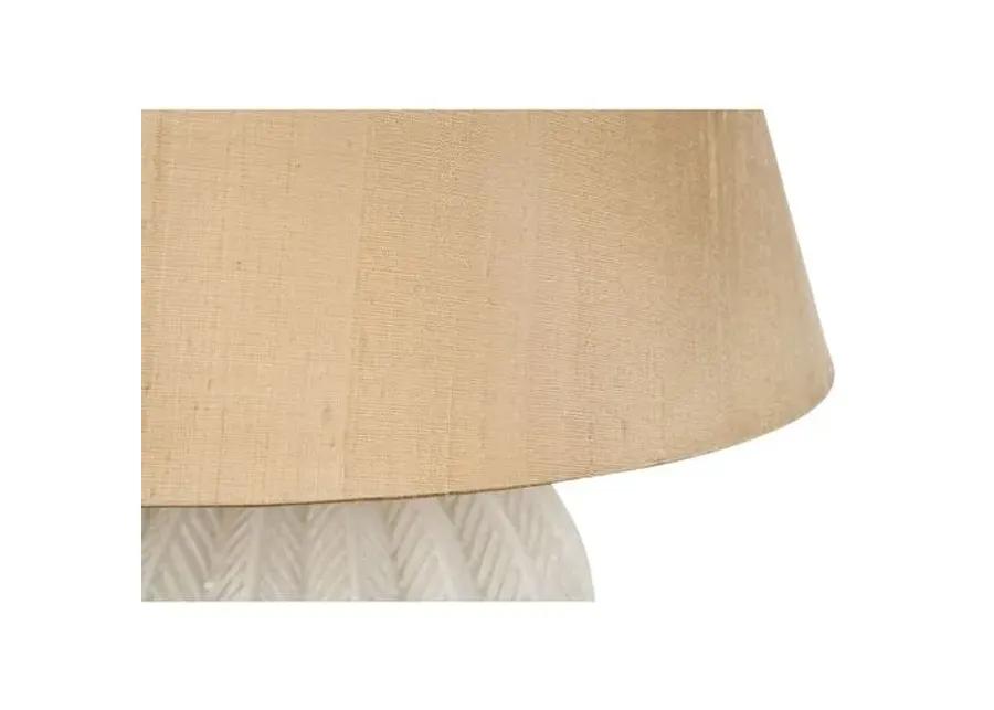 Layla Leaves Table Lamp - Cream/Gold - Bradburn Home