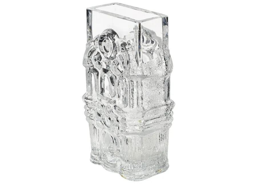 Royal Krona Skruf Swedish Glass Vase - 2-b-Modern - Clear