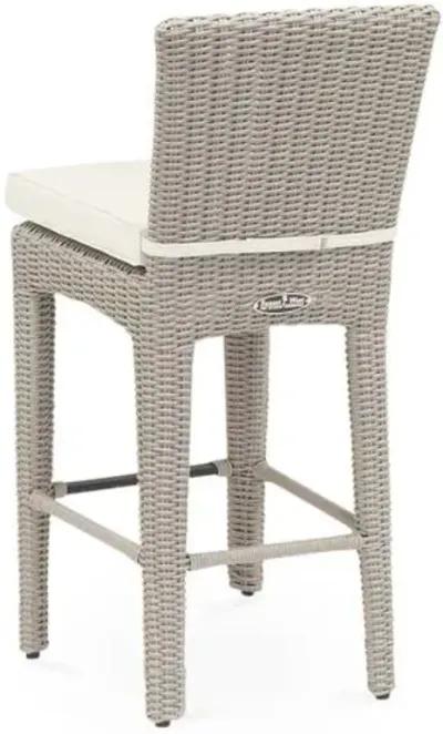 Maye Outdoor Barstool - Natural Sunbrella - Ivory