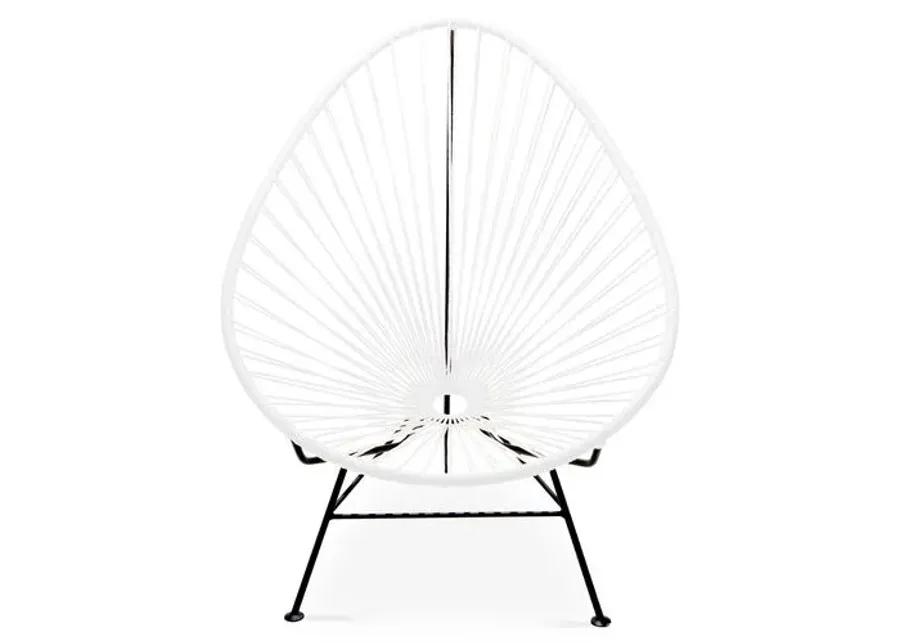 Acapulco Outdoor Lounge Chair - White - Mexa - Handcrafted