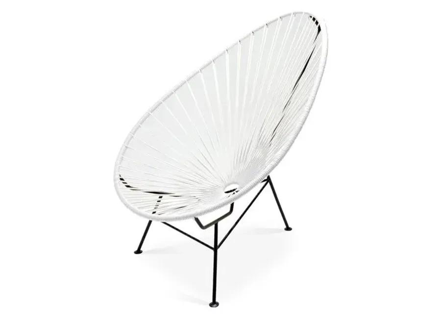 Acapulco Outdoor Lounge Chair - White - Mexa - Handcrafted