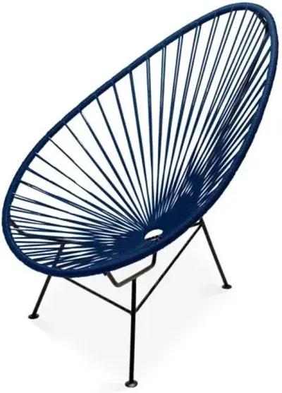 Acapulco Outdoor Lounge Chair - Navy - Mexa - Handcrafted