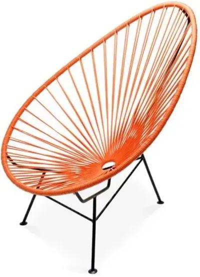 Acapulco Outdoor Lounge Chair - Tangerine - Mexa - Handcrafted