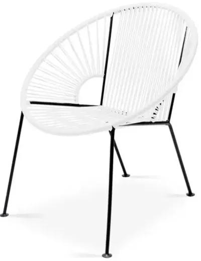 Ixtapa Outdoor Lounge Chair - White - Mexa - Handcrafted