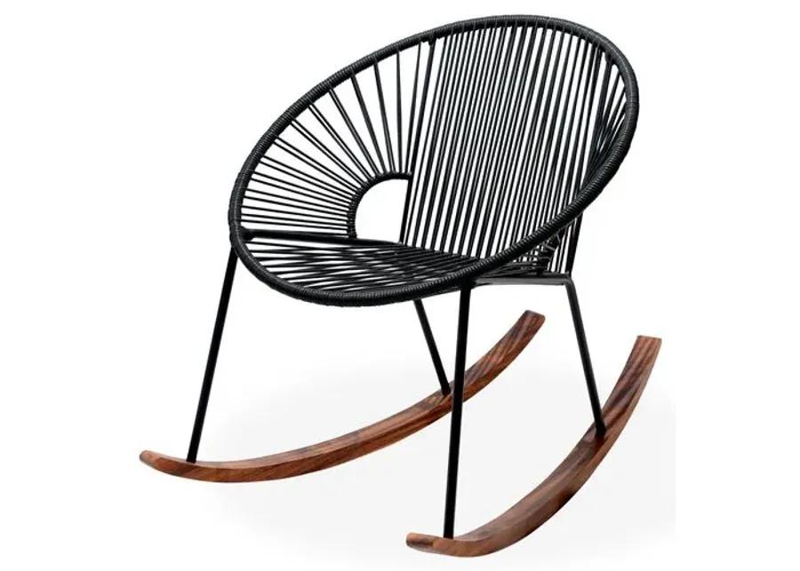 Ixtapa Rocking Chair - Black - Mexa - Handcrafted