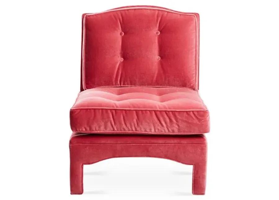 Julien Slipper Chair - Pink