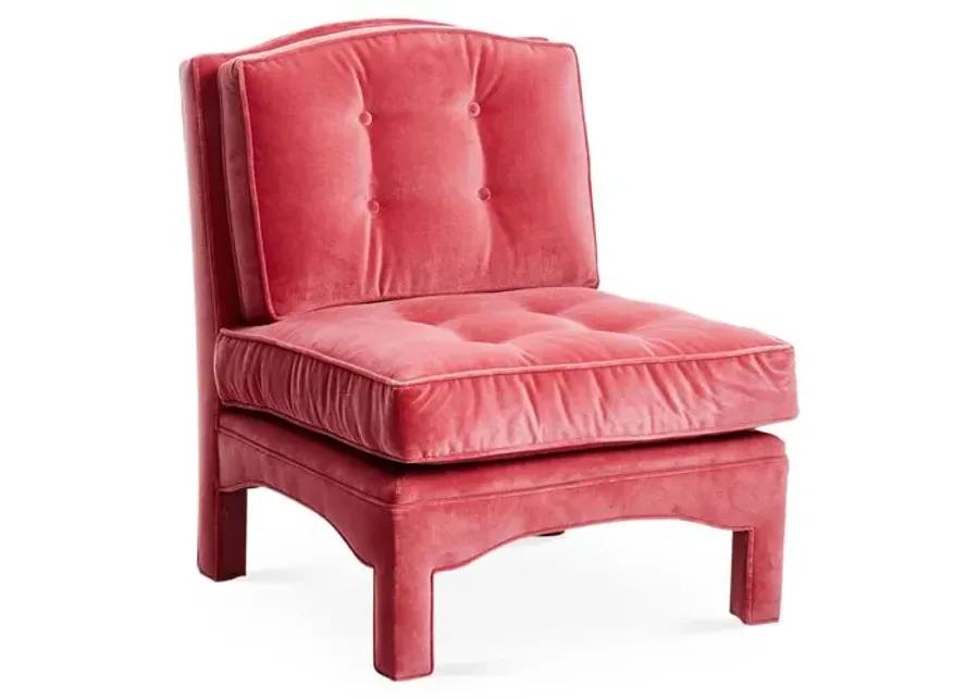 Julien Slipper Chair - Pink