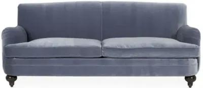 Deacon Velvet Sofa - Delft Blue - Kim Salmela - Handcrafted