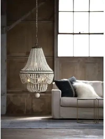 Malibu Chandelier - White/Brown - Regina Andrew