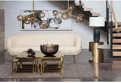 Molten Transparent Chandelier - Brass - Regina Andrew - Gold