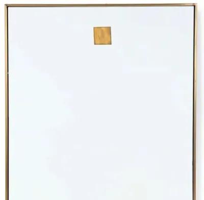 Hanging Rectangle Wall Mirror - Brass - Regina Andrew