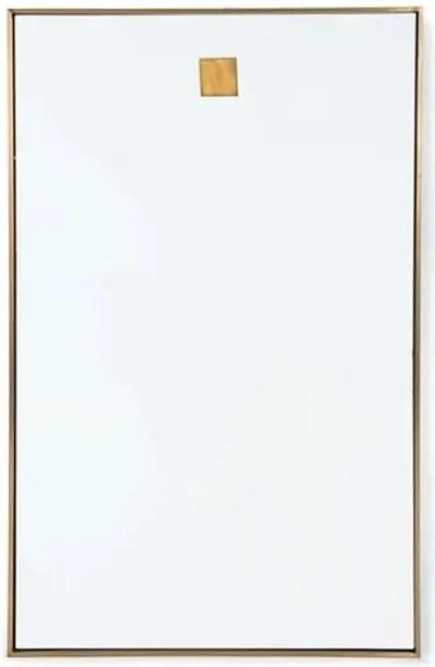 Hanging Rectangle Wall Mirror - Brass - Regina Andrew