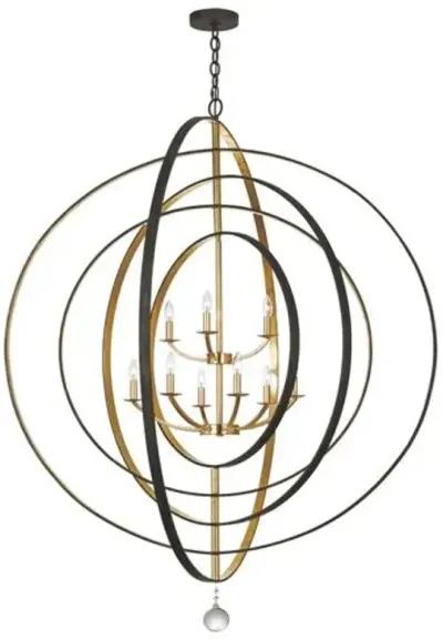 Luna 9-Light Chandelier - Crystorama - Gold