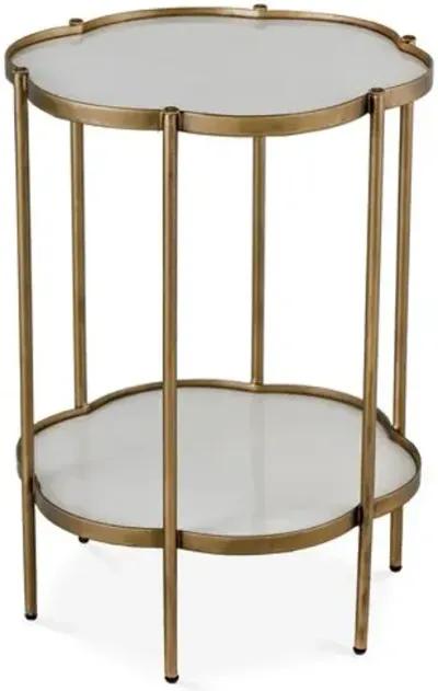 Clementine Flower Side Table - Brass - Gabby - Gold