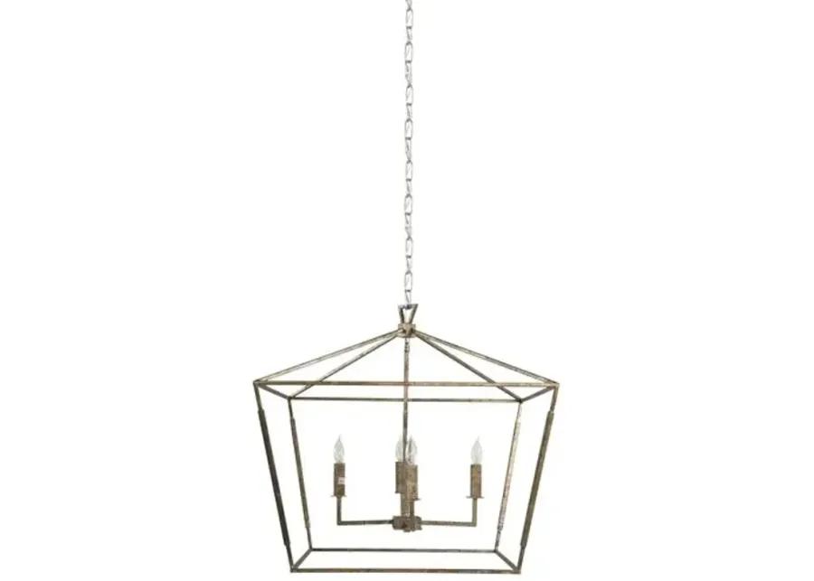 Amelia 4-Light Chandelier - Silver - Gabby - Gold