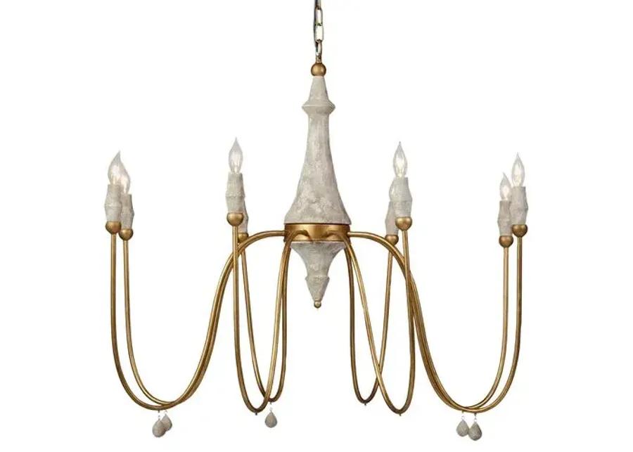 Clay Chandelier - Large - Gabby - Ivory