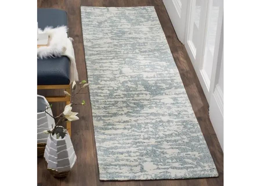 Sean Flat-Weave Rug - Ivory/Blue - Blue