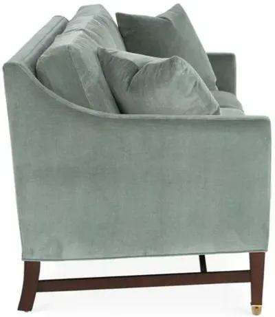 Arden Sofa - Sage Velvet - Handcrafted