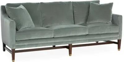 Arden Sofa - Sage Velvet - Handcrafted