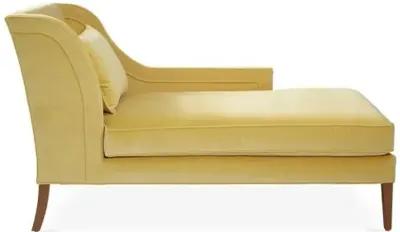 Roslin Right-Facing Chaise - Canary Velvet - Yellow - Comfortable, Sturdy, Stylish