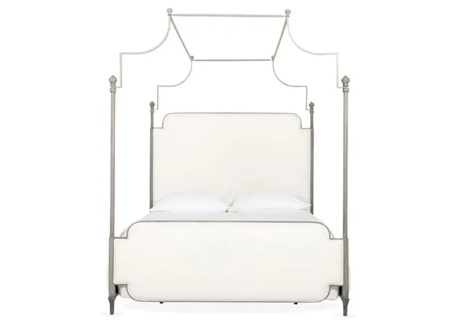 Loren Canopy Bed - Ivory