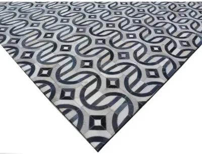 Flushing Hide Rug - Gray/Navy - Exquisite Rugs - Blue - Blue