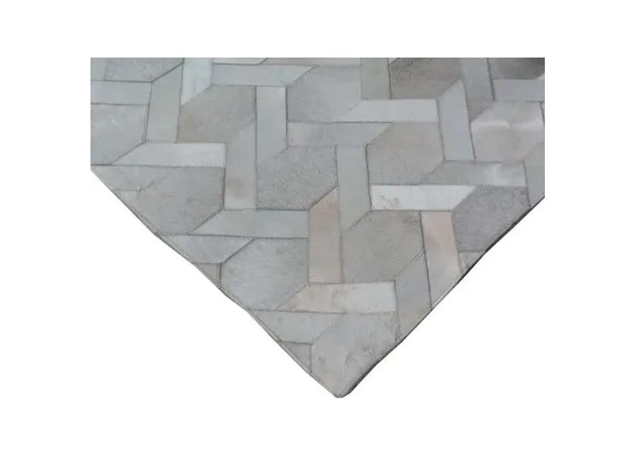 Ely Hide Rug - Gray/Silver - Exquisite Rugs - Gray