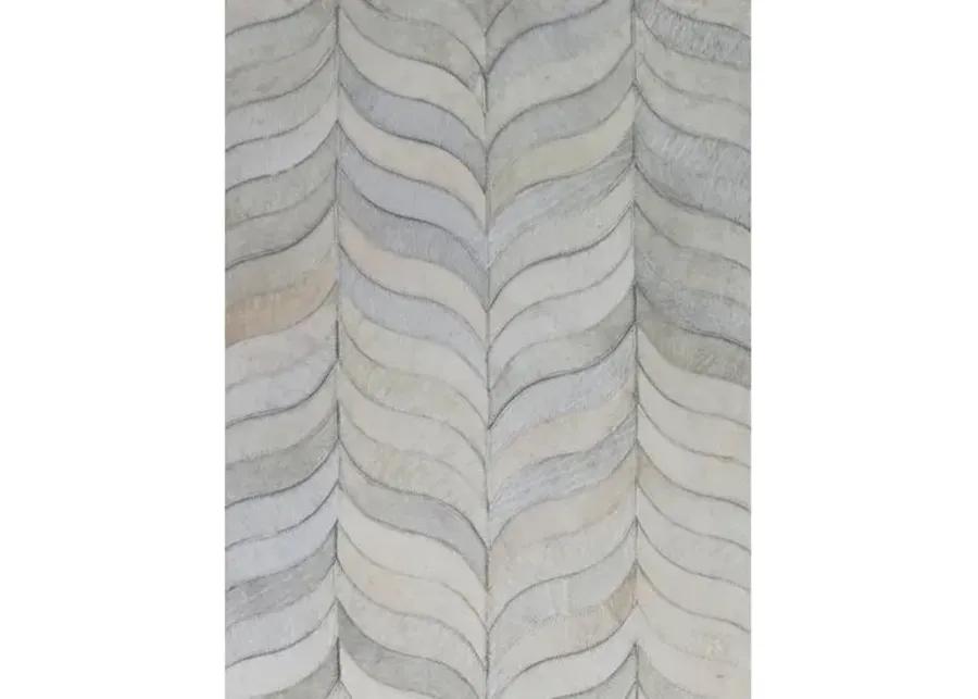 Forman Hide Rug - Ivory - Exquisite Rugs - Gray - Gray