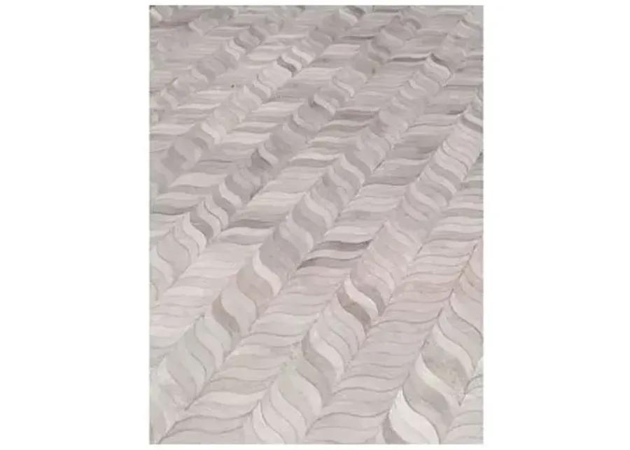 Forman Hide Rug - Ivory - Exquisite Rugs - Gray - Gray