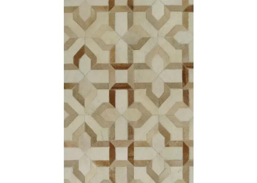 Frank Hide Rug - Ivory/Tan - Exquisite Rugs - Beige - Beige