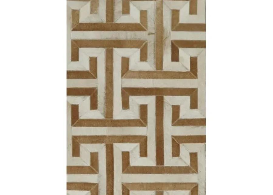 Edith Hide Rug - Ivory/Tan - Exquisite Rugs - Beige - Beige