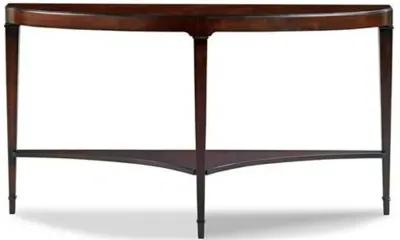 Figari 56" Demilune Console - Mahogany - Brown