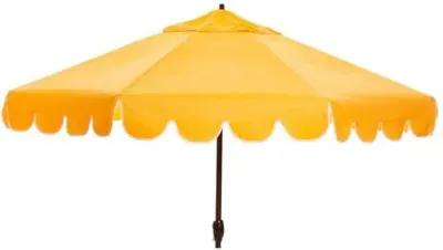 Phoebe Scallop-Edge Patio Umbrella - Yellow